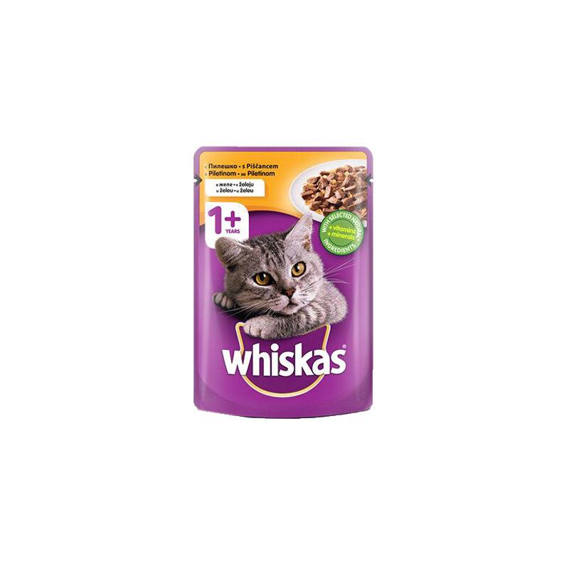 Whiskas Vlažna hrana za odrasle mačke Piletina, 85g