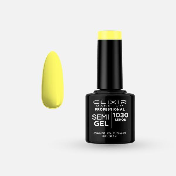 Elixir Gel lak Semi 1030, Lemon, 8ml