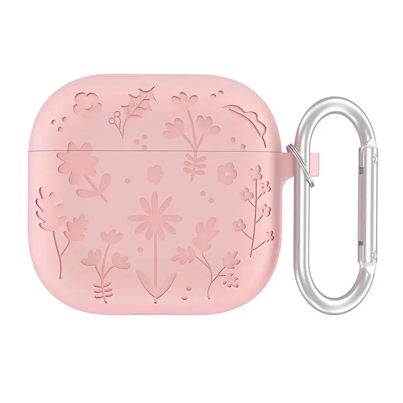Zaštitna futrola Flower za AirPods 4, Roze