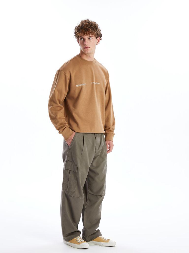 LC Waikiki Muške pantalone W4GR28Z8-YCT, Kargo, Braon