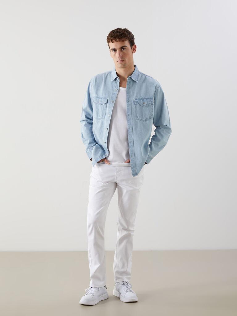 LC Waikiki Muške farmerke S5AB25Z8-844, Bele