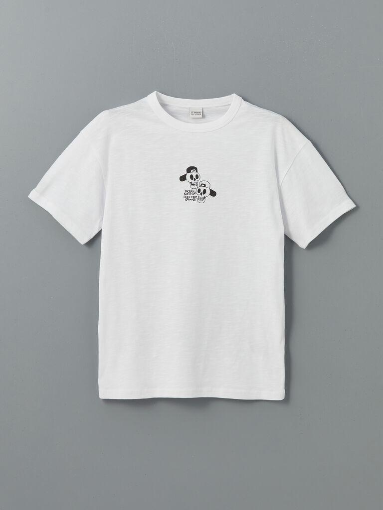 LC Waikiki Majica za dečake kratkih rukava S5DO51Z4-Q6K, Bela