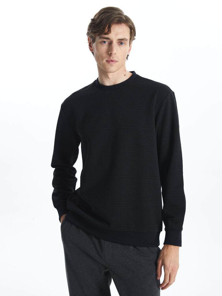 LC Waikiki Muški duks S53485Z8-CVL, Crni