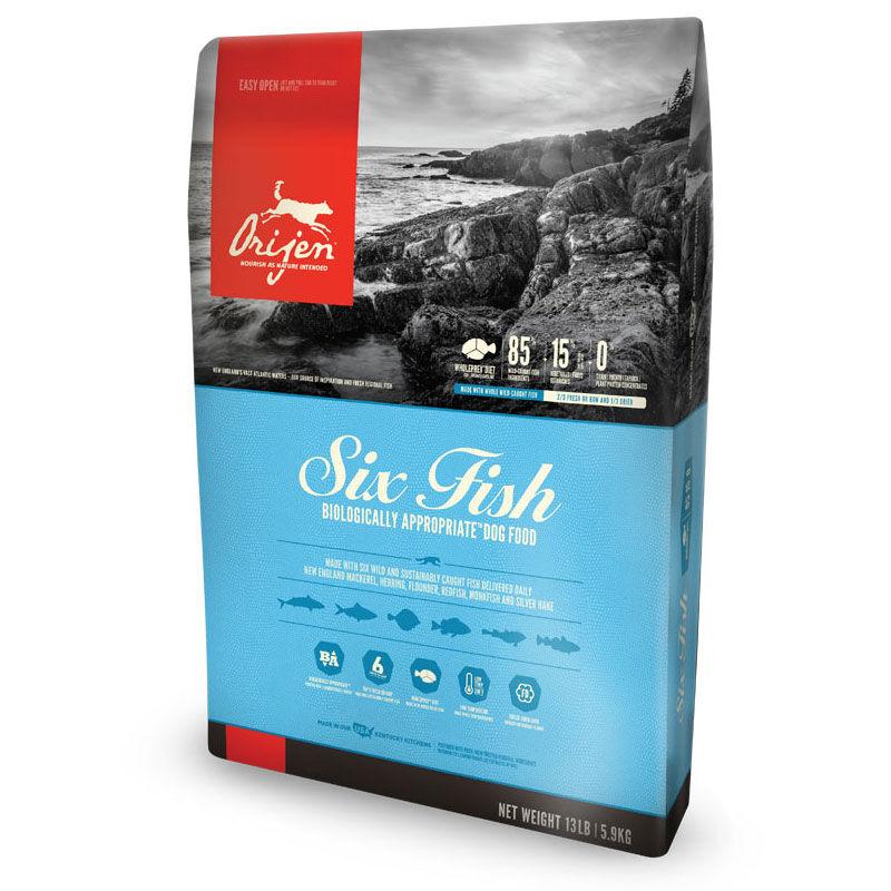 Orijen Suva hrana za odrasl pse Six Fish, 11.4kg