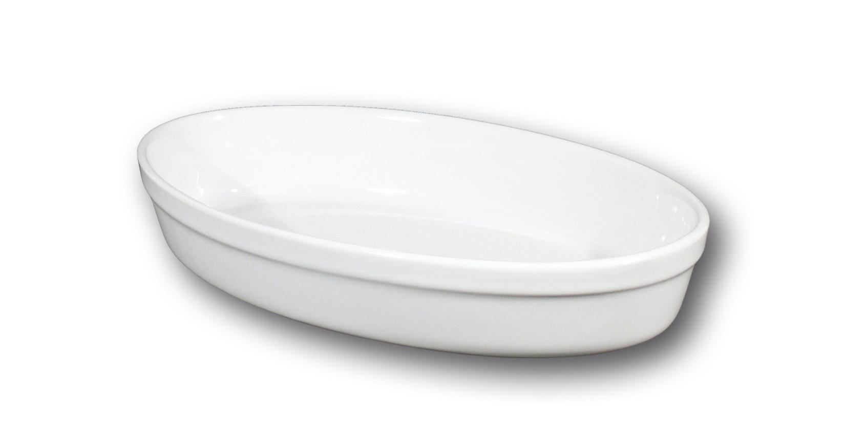 SATURNIA Pekač ovalni Forno, 28 cm, Beli