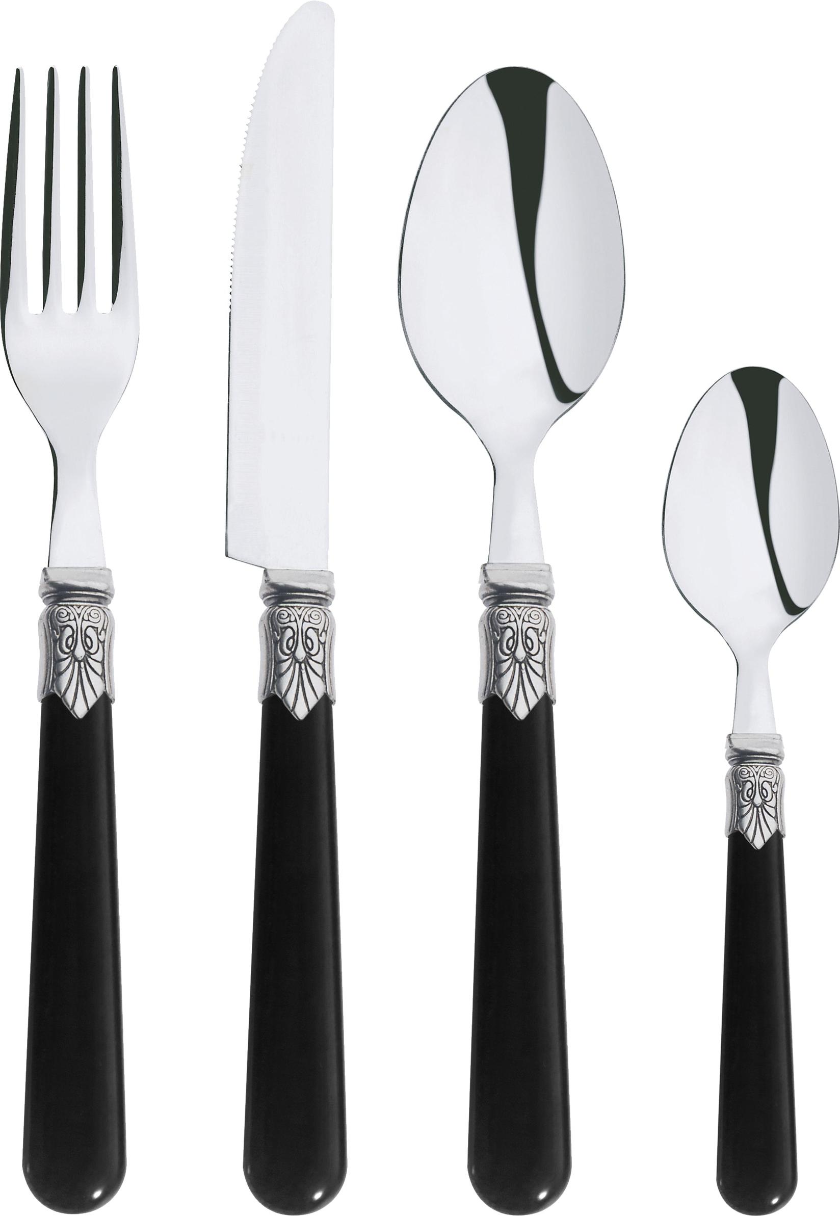 ABERT Escajg set Inca, 16 delova, Crni