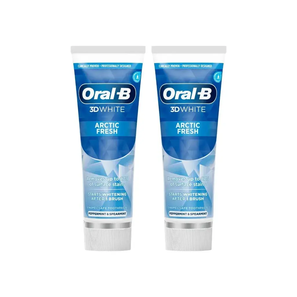 Oral-B Pasta za zube Pro 3D White Arctic Fresh, 2x75 ml