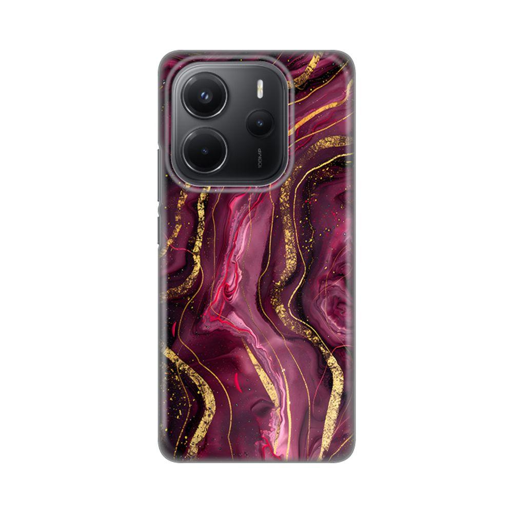 Silikonska maska za Xiaomi Redmi Note 14 4G SRB, Burgundy