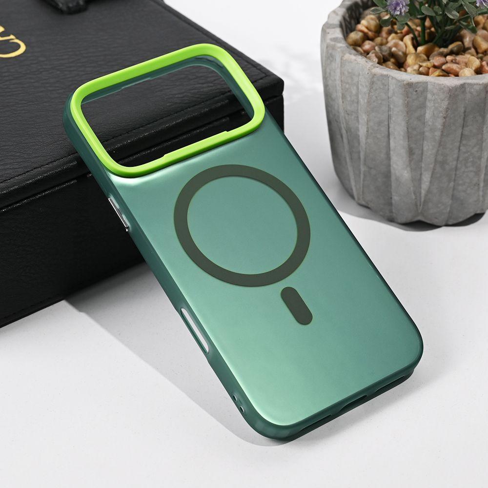 Maska za iPhone 17 Pro Max 6.9 Magsafe Clear, Zelena