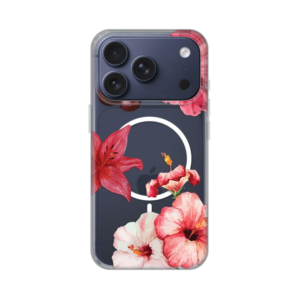 Maska za iPhone 17 Pro 6.3 Magsafe, Hibiscus