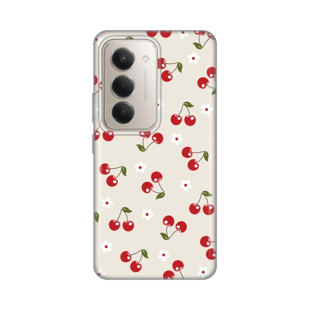 Silikonska maska za Xiaomi Redmi 15 4G, Cherry and Flowers
