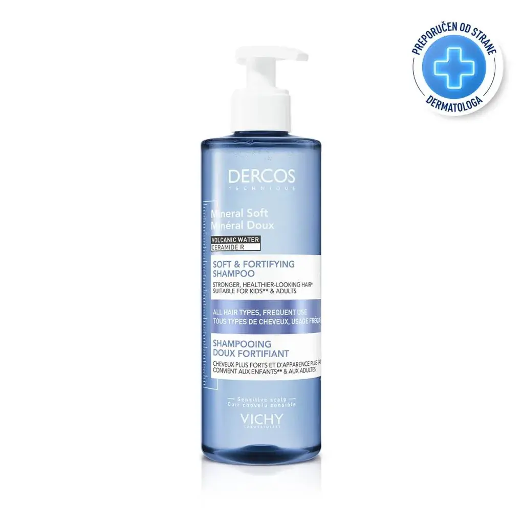Vichy Šampon za jačanje kose Mineral Soft Dercos, 400 ml