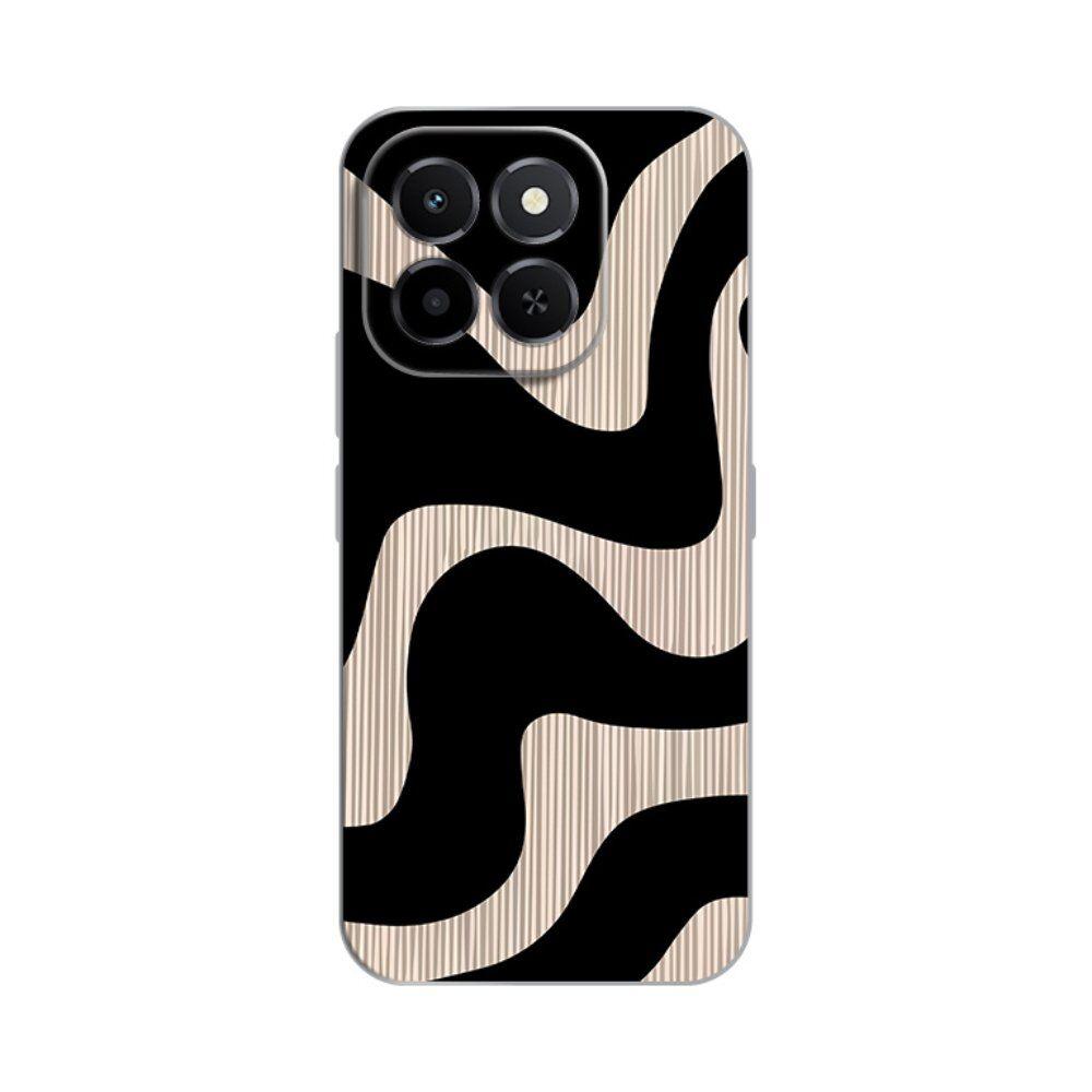 Silikonska maska za Honor X6c, Black Flow