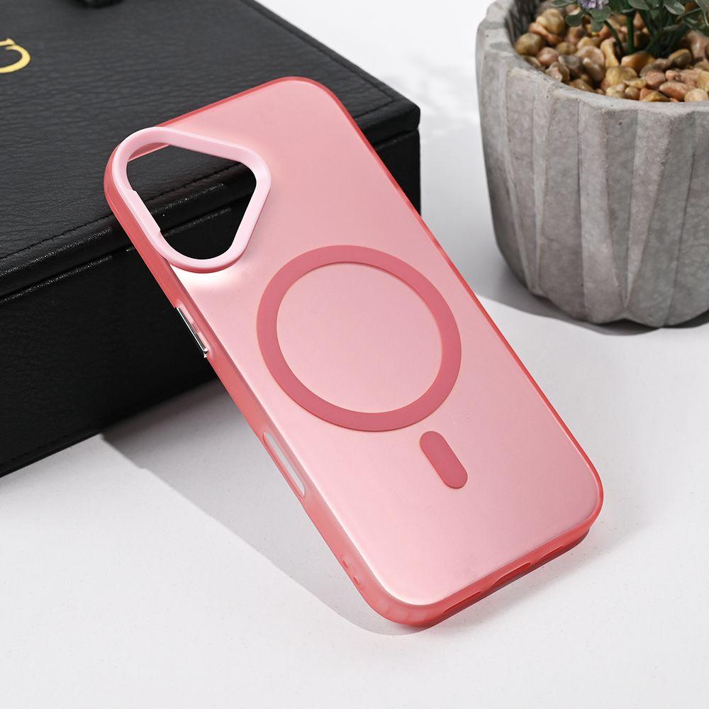 Maska za iPhone 17 6.3 Magsafe Clear, Roze