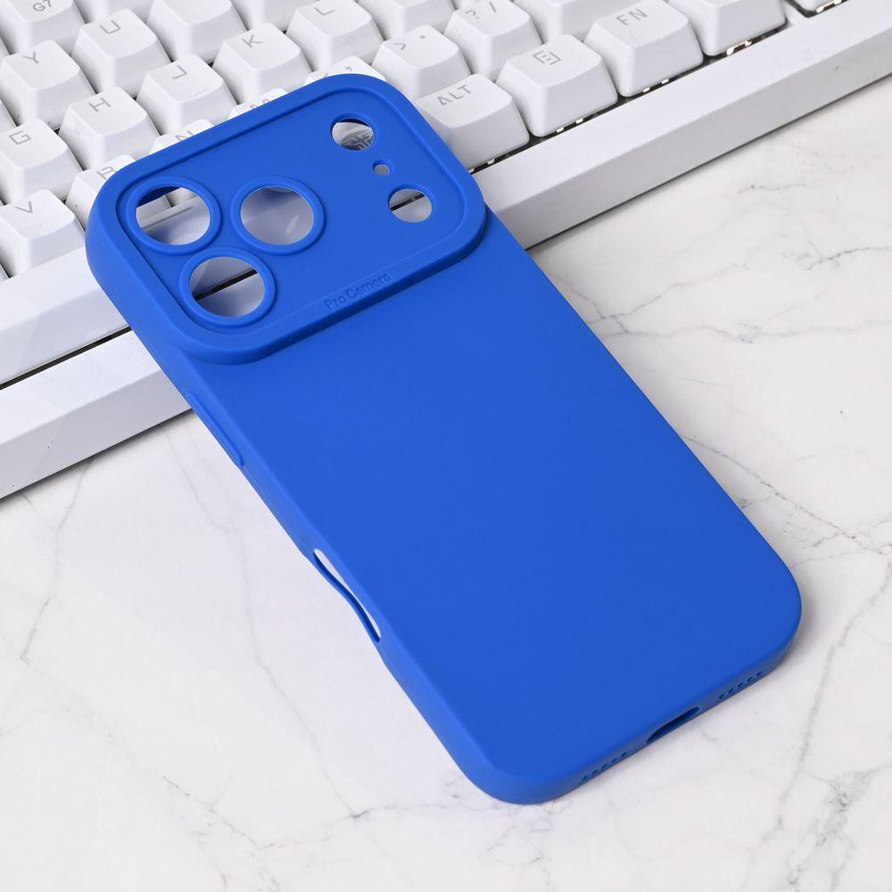 Silikonska maska za iPhone 17 Pro 6.3 Pro Camera, Plava