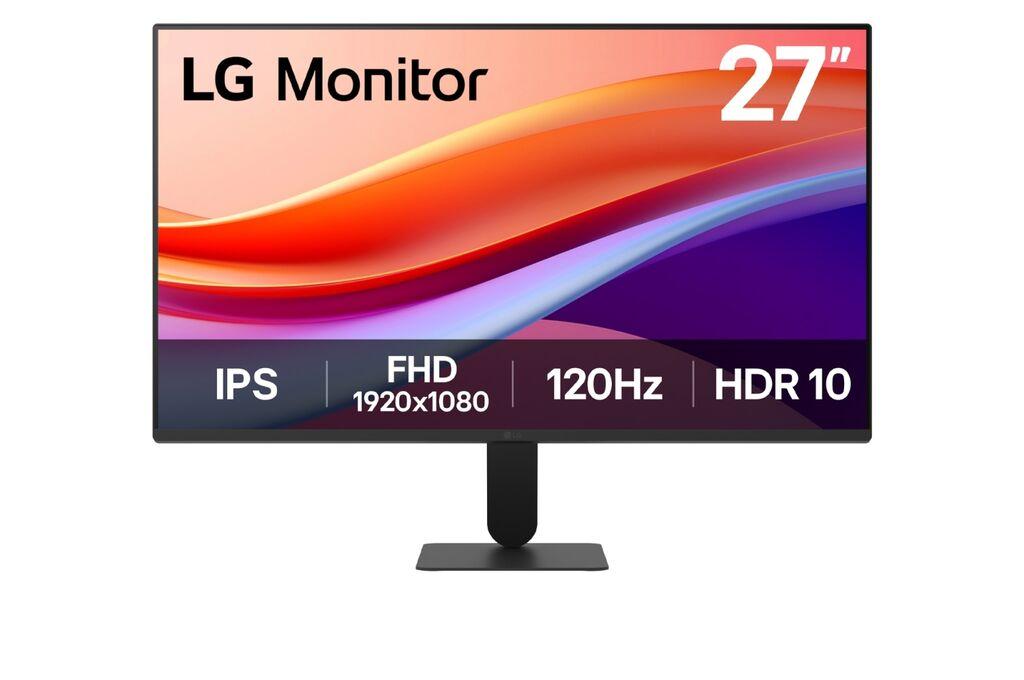 LG Monitor 27U41YA-B 27", IPS, 1920x1080, 120Hz, 5ms GtG, VGA, HDMI, Adaptive Sync, VESA, Crni