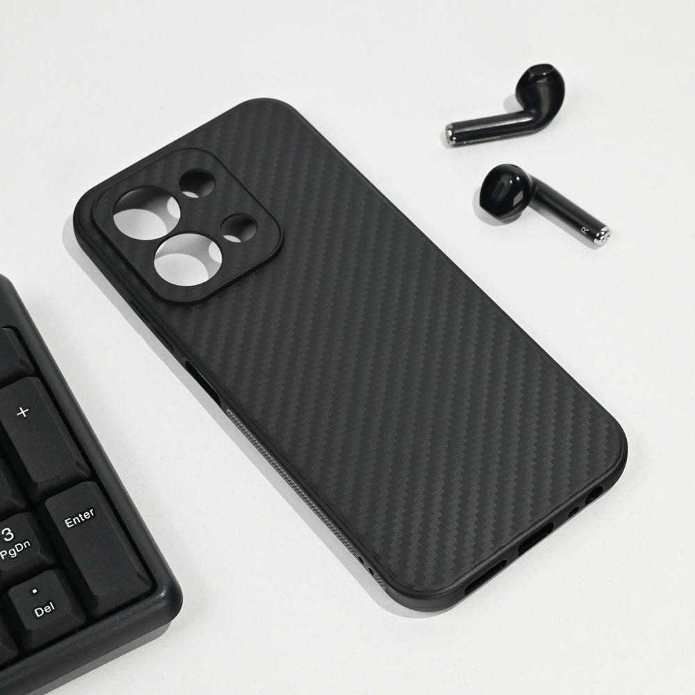 CARBON FIBER Maska za Xiaomi Redmi 15C 4G EU 173mm Carbon Fiber, Crna