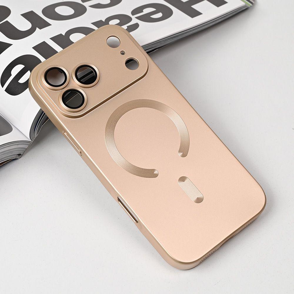 Maska za iPhone 17 Pro Max 6.9 Magsafe Chrome, Zlatne boje
