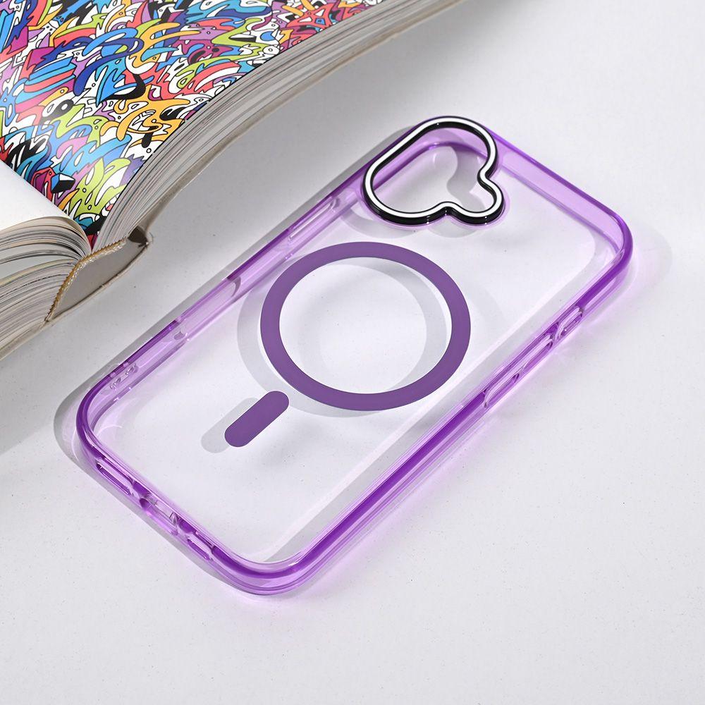 Maska za iPhone 16 6.1 Magsafe Color Pop, Ljubičasta