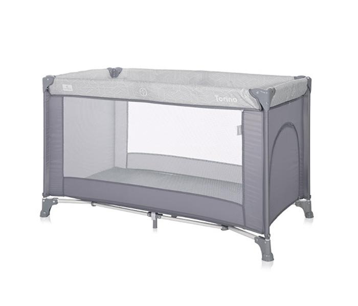 Lorelli Prenosivi krevetac Torino, 1 nivo, Sivi