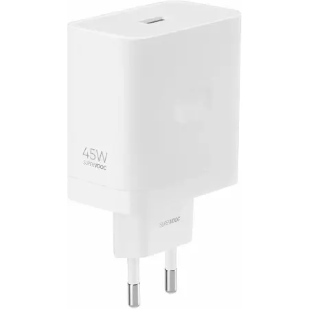 Realme Punjač SuperVOOC, 45W, USB-A, Beli