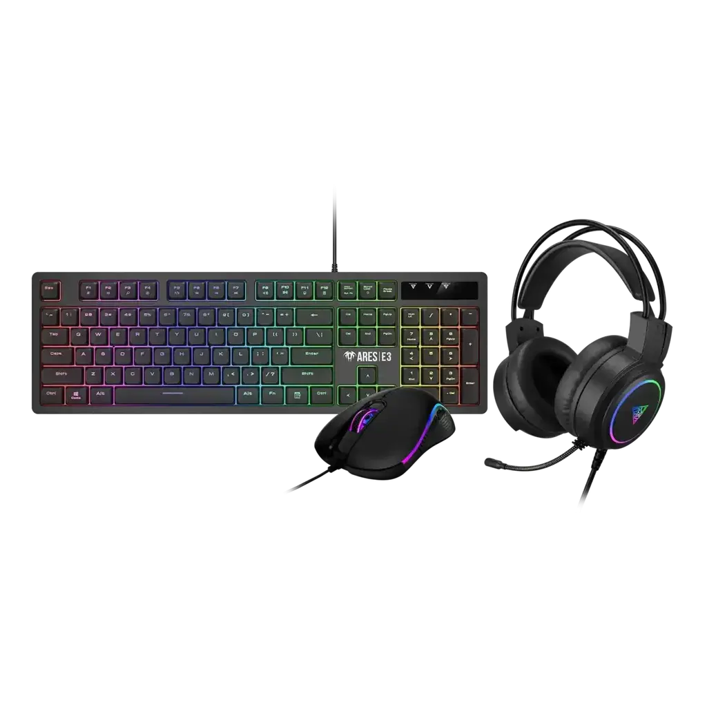 Gamdias Set računarskih periferija Poseidon E2, Žičani, Crni