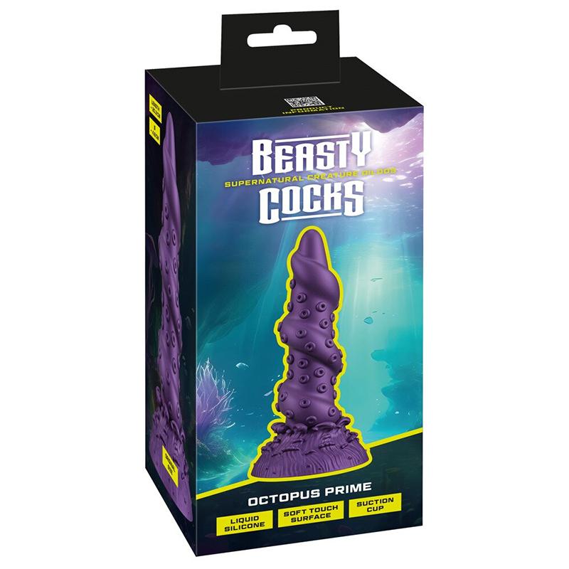Dildo Octopus Prime, Silikonski, 20.2cm, Ljubičasti