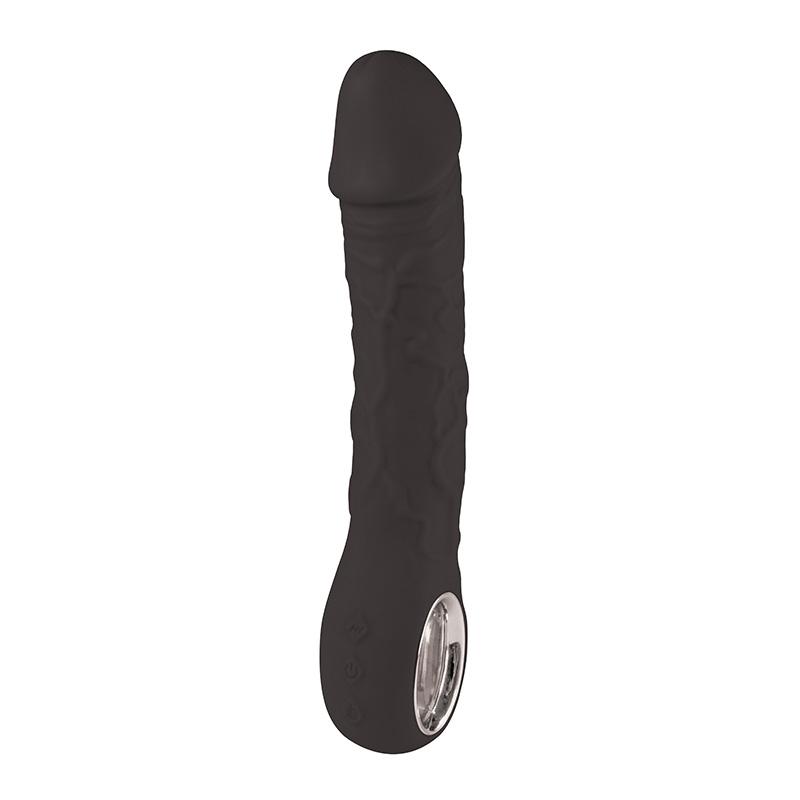 Fantasy Vibrator Prometheus, Silikonski, 22cm, Crni