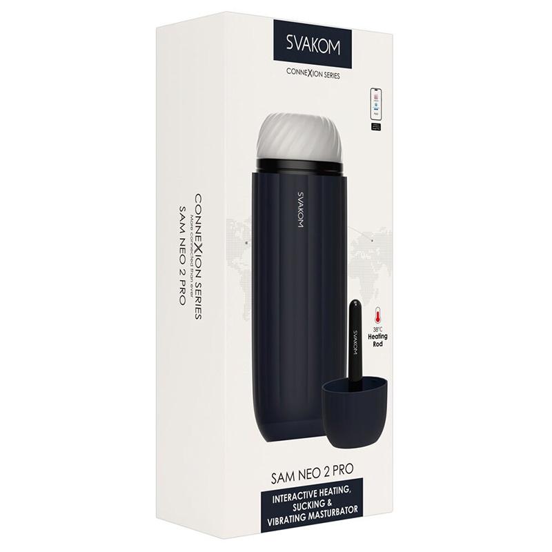 Svakom Masturbator Sam Neo 2 Pro, 22.8cm, Crni
