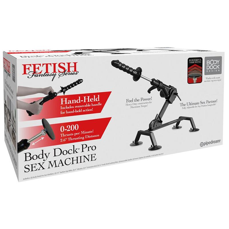 Seks mašina Body Dock Pro, 55.9 x 31.1cm, Crna