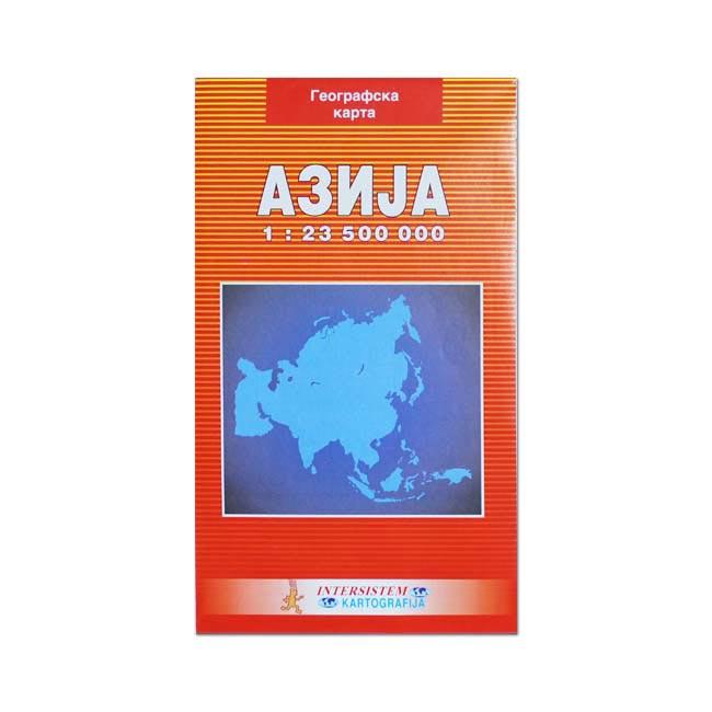 Intersistem Geografska karta Azije