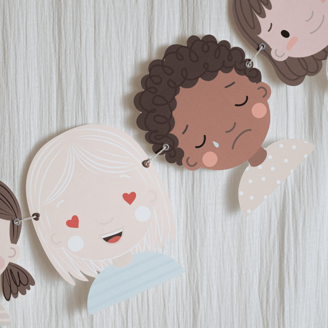 It's a moms world Girlanda za dečiju sobu Emocije