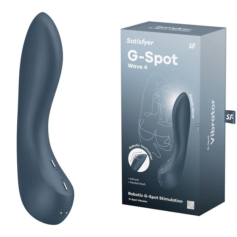 Satisfyer Vibrator za G tačku Wave 4, 20.5cm, Plavi
