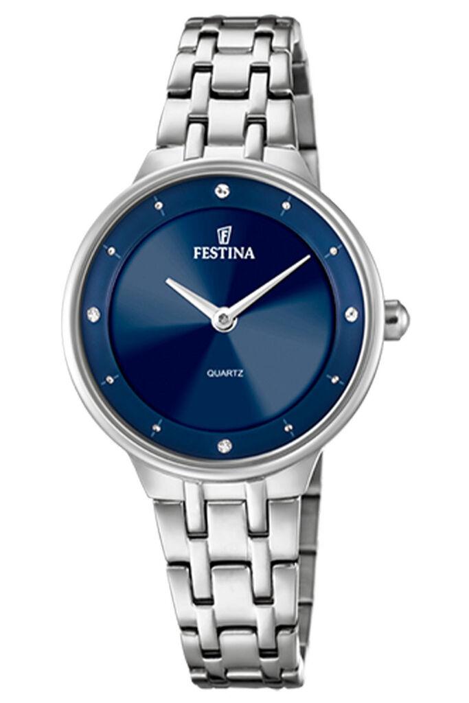 Festina Ženski sat kvarcni, Plavo-srebrne boje