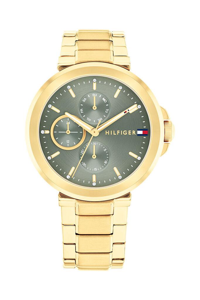 Tommy Hilfiger Ženski kvarcni sat, Zeleno-zlatne boje