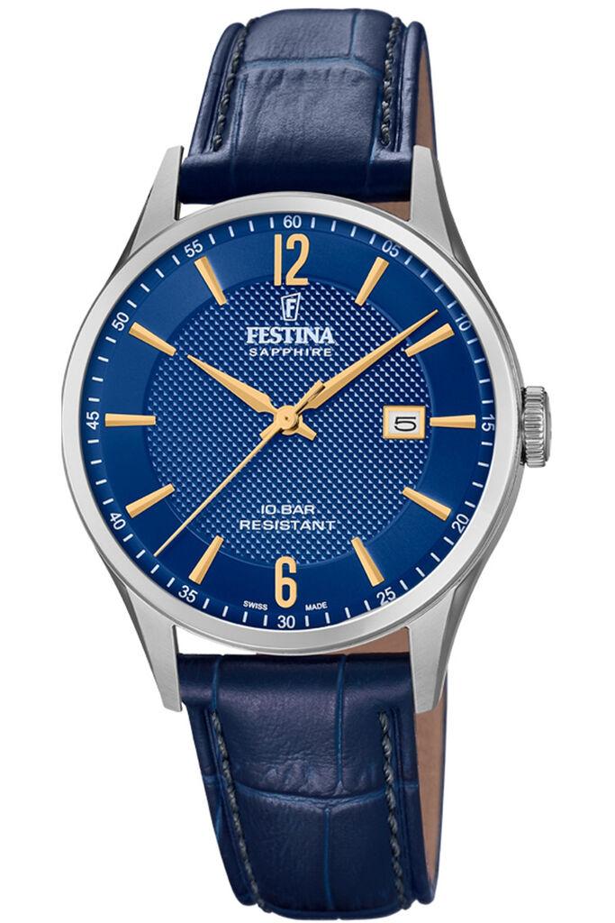 Festina Muški elegantni klasični sat, Plavi