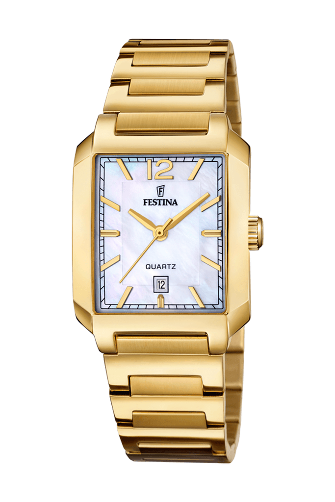 Festina Ženski kvarcni sat od nerđajućeg čelika, Zlatne boje