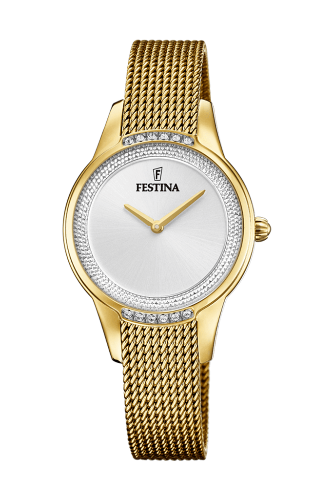 Festina Ženski kvarcni sat Mademoiselle, Zlatne boje