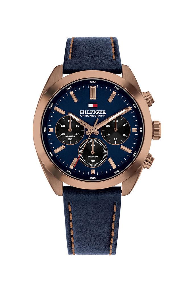 Tommy Hilfiger Muški hronograf sat, Rose gold-plavi