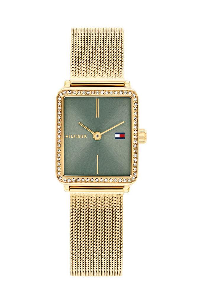 Tommy Hilfiger Ženski kvarcni sat, Zeleno-zlatne boje