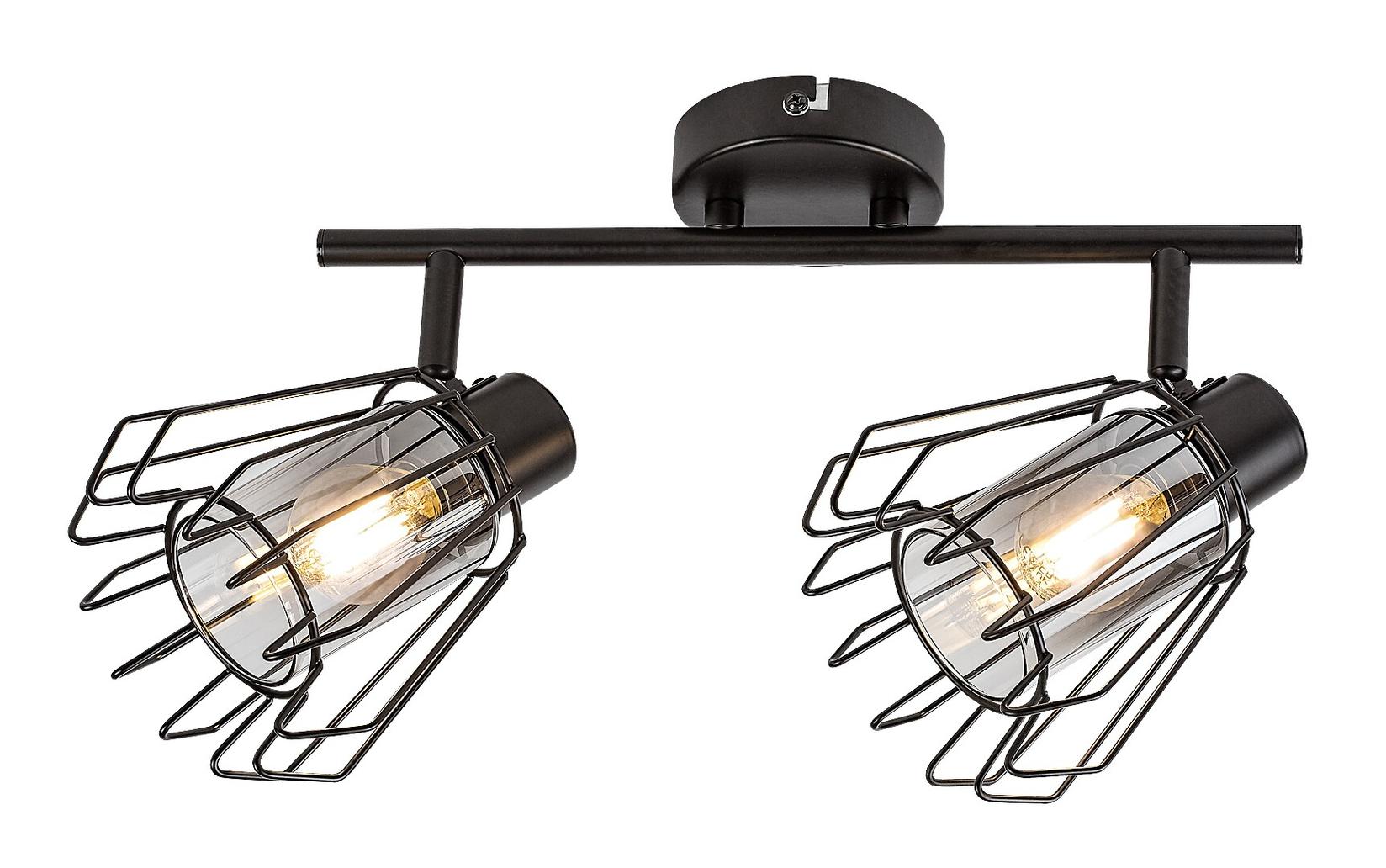 Rabalux Plafonska spot lampa Emerencia, 2xE14, Crna