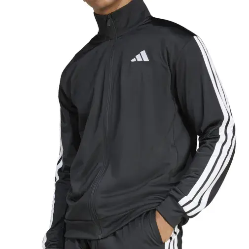 Adidas Muški duks na raskopčavanje 3S TR TT, Crni