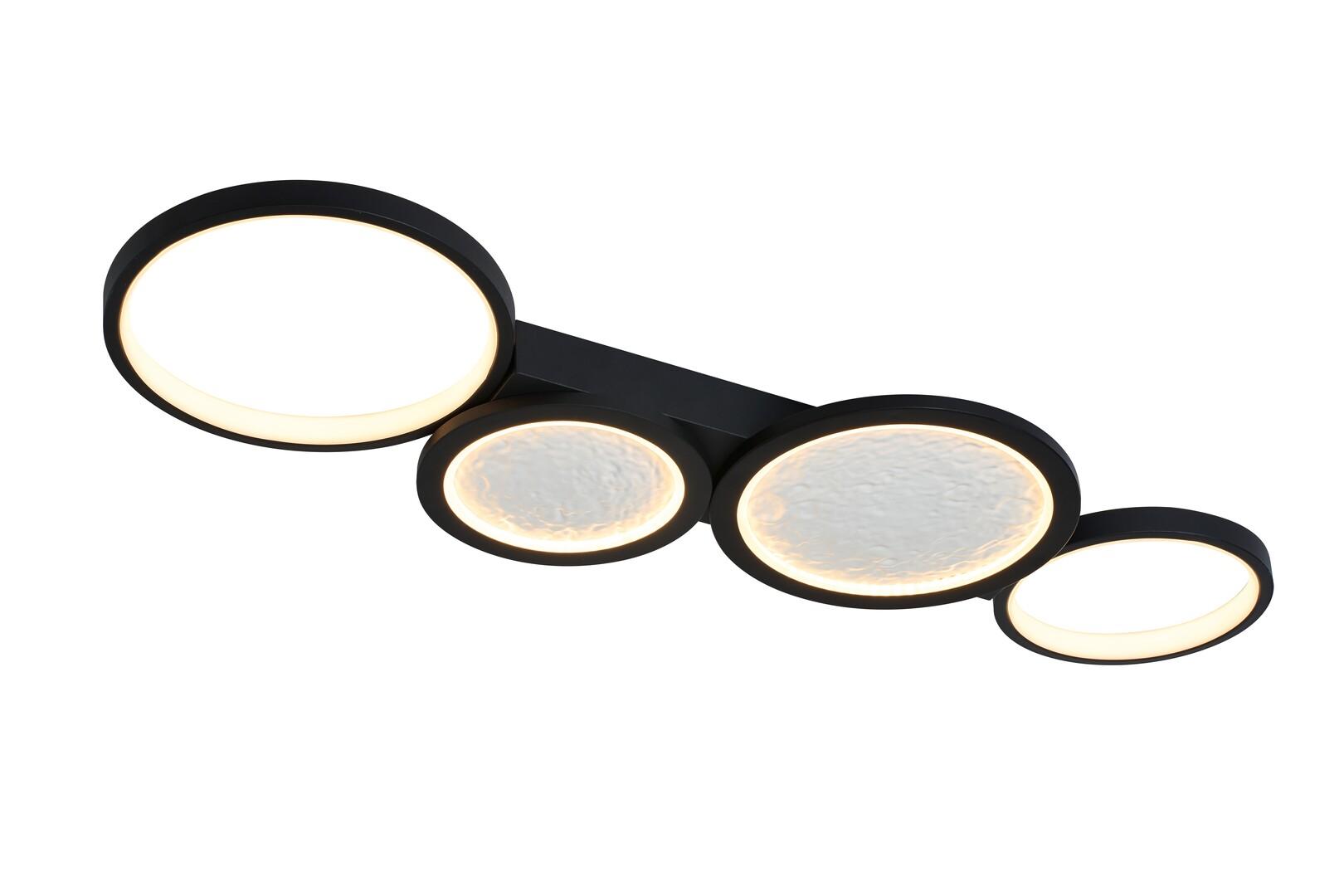 Rabalux LED plafonjera sa daljinskim Aranis, 40W, 3000-6500K, 84x29cm, Crna