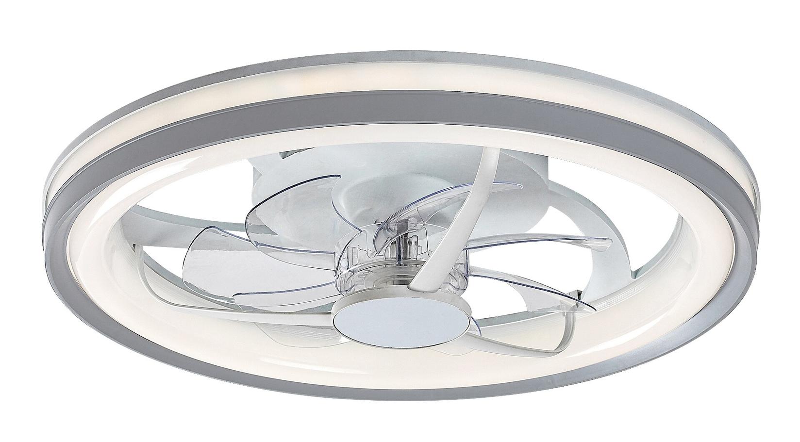 Rabalux Plafonjera sa ventilatorom Fanricius, 40W, 48cm, 3000-6000K, Bela