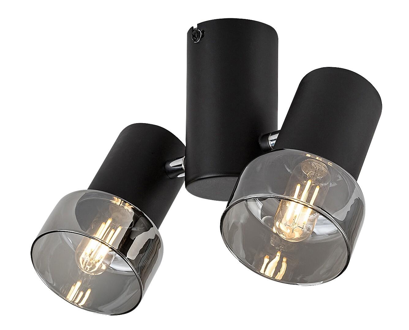 Rabalux Plafonska spot lampa Hatice, 2xE14, Crna
