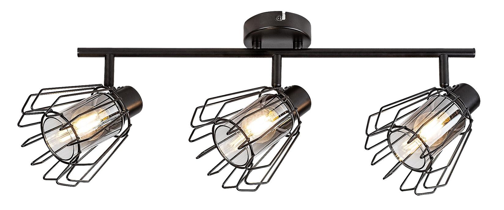 Rabalux Plafonska spot lampa Emerencia, 3xE14, Crna
