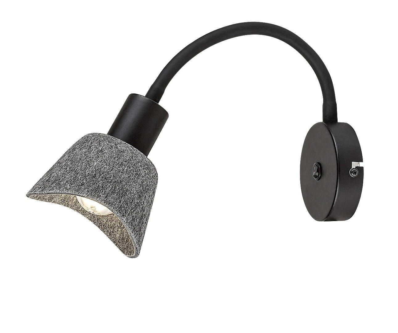 Rabalux Zidna lampa Farelia, 1xE14, Siva