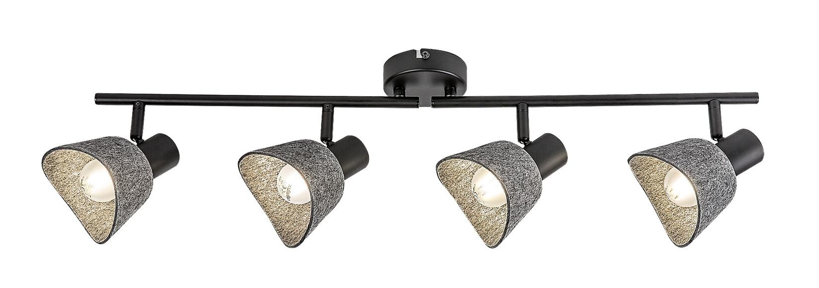 Rabalux Plafonska spot lampa Farelia, 4xE14, Siva