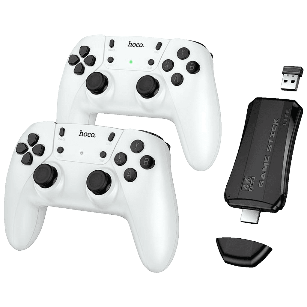 Hoco Konzola sa 2 bezična kontrolera Retro Game Stick, Bela