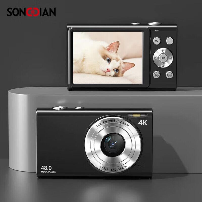 SONGDIAN Digitalni fotoaparat DC402, 32 GB, Crni